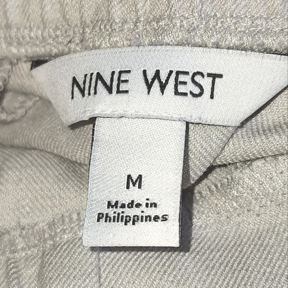 Nine West NWT Beige Mid Rise Tie‎ Waist Jogger Size M